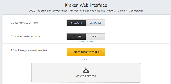 Kraken - Ứng dụng tối ưu hình anh online