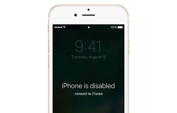 Lỗi iPhone bị vô hiệu hóa