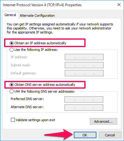 Lỗi wifi doesn't have a valid IP configuration (2)