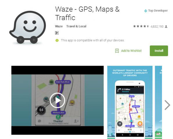 Ứng dụng Waze – GPS, Maps & Traffic