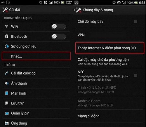 Tính năng phát wifi từ SIM 3G và 4G bằng điện thoại Android