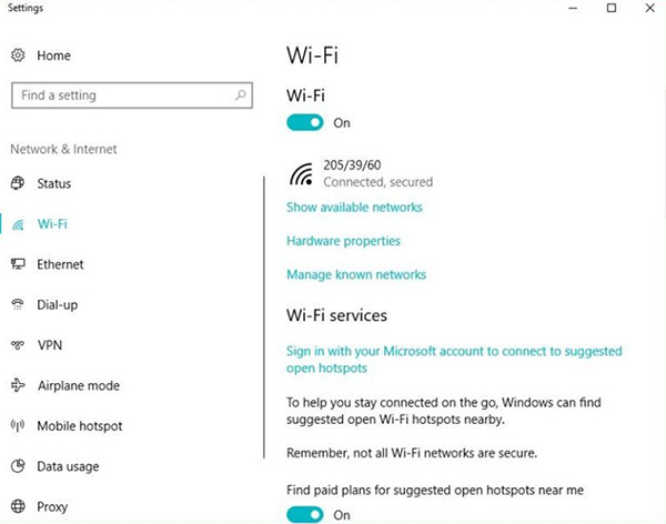 Cách xem mật khẩu Wifi trên Windows 10
