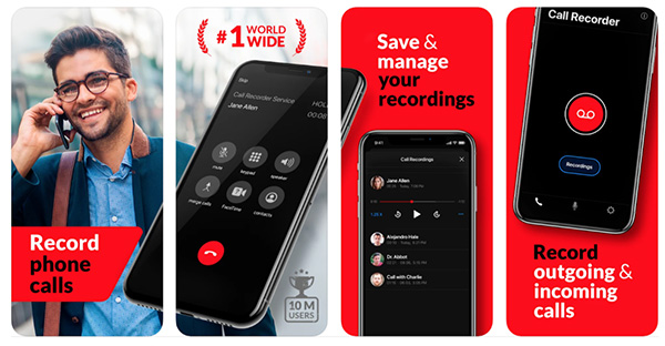 Ứng dụng ghi âm Call Recorder App: RecMyCalls