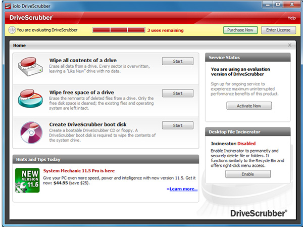 Phần mềm DriveScrubber