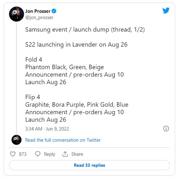 Tháng 8 chứng kiến ​​sự kiện Samsung Galaxy Unpacked 2022.