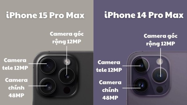 iPhone 15 Pro Max được tích hợp ống kính zoom quang học 5x.