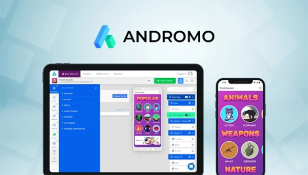 Nền tảng tạo app miễn phí Andromo