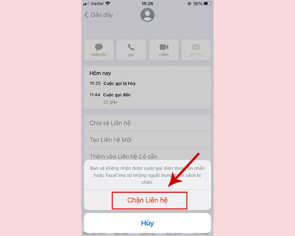 Chặn hoàn toàn một số điện thoại cụ thể