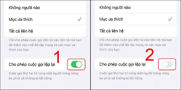 Tắt tính năng