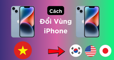 cách chuyển vùng iphone