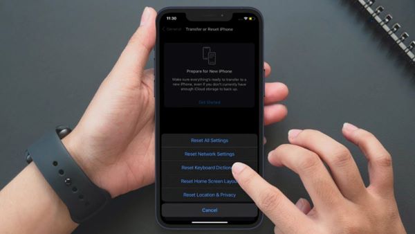 Khôi phục cài đặt gốc trực tiếp trên iPhone