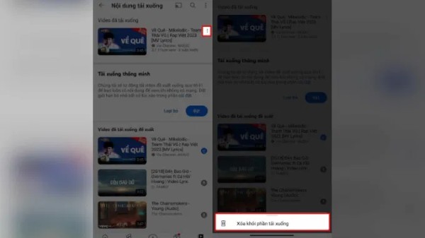 Xóa các nội dung không còn cần thiết trên ứng dụng