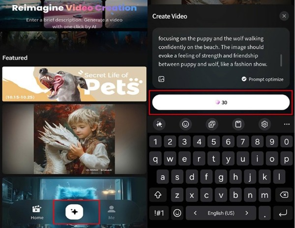 Nhấn biểu tượng ngôi sao và nhập mô tả video